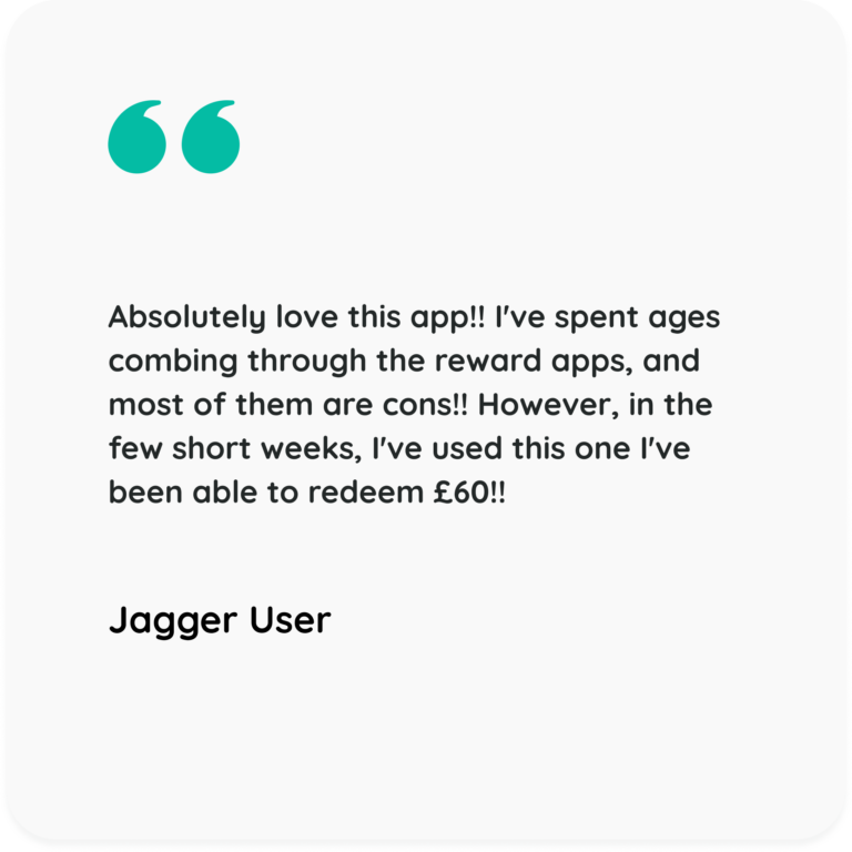 Image Showing a User's Review About Earnings in Jagger UK