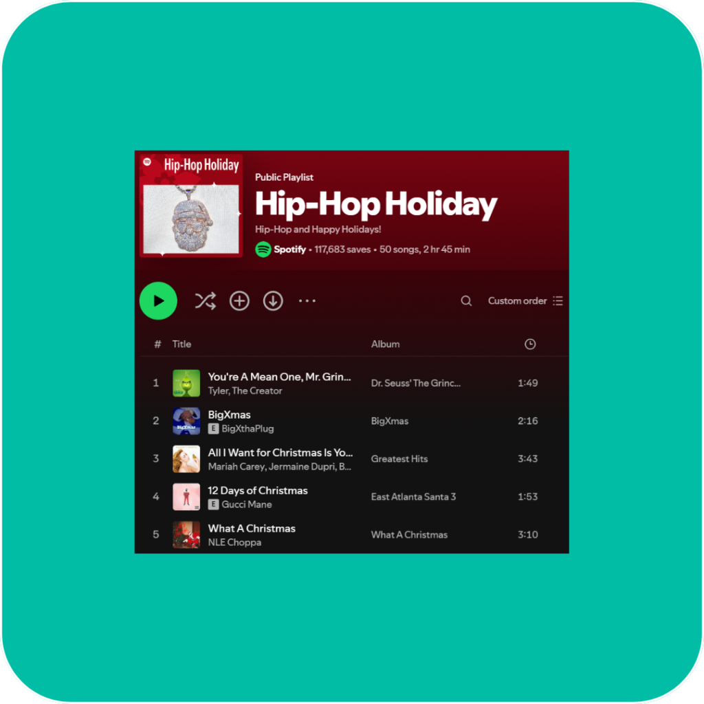 Top 10 Spotify Christmas Playlists to Brighten Your Holidays with Jagger's Gift Card Rewards (7)