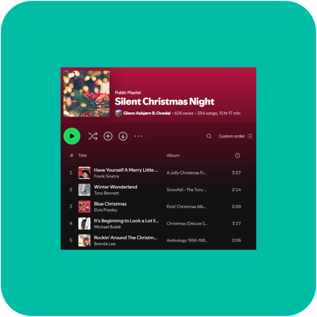 Top 10 Spotify Christmas Playlists to Brighten Your Holidays with Jagger's Gift Card Rewards (8)